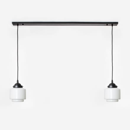 2 x Getrapte Cilinder Small lampen aan plafondbalk Moonlight - Art Deco Trade