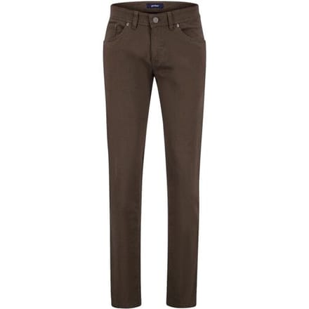 Gardeur Broek Sandro Fine Texture Comfort Stretch Bruin / male