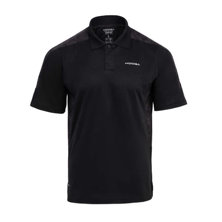 KooGa Heren Vortec Rugby Poloshirt (Zwart)