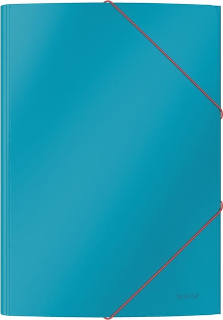 Elastomap Leitz Cosy A4 3-kleps blauw - 10 stuks