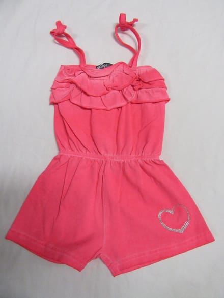 Dirkje - Jumpsuit - Kort - Fel rose  - 6 jaar 116