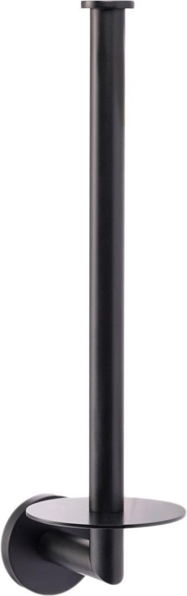 Diamond Line Rondo - Reserverolhouder - Dubbel - Messing - Mat Zwart