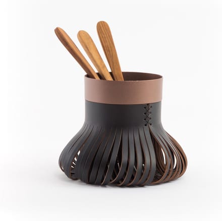 Vacavaliente - Chef Keukenhulp Organiser (by Christian Mohaded) - Gerecycled Leer - Zwart -