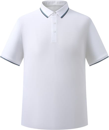 ALLTHEMEN Heren Drie Knoopsluiting Casual Polo - Elegant Retro - M