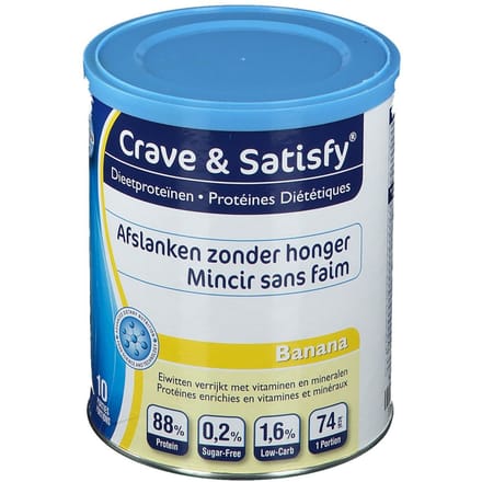 Crave & Satisfy Dieetproteïnen Banaan 200 Poeder