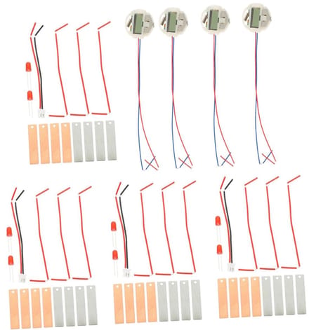 Fruit Batterij Kit - Wetenschaps Experiment - Educatief Project - Praktische Introductie STEM - 4 Sets - Diverse Kleuren