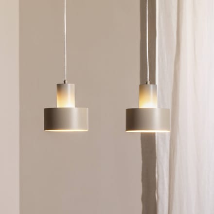 SIGMA Hanglamp Rif 2, taupe 2-lamps, lineair, staal