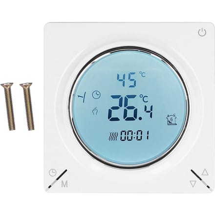 Thermostat Intelligent Lecture Rapide Puce Fiable Forte Anti-Interférence Écran LCD Pratique gray