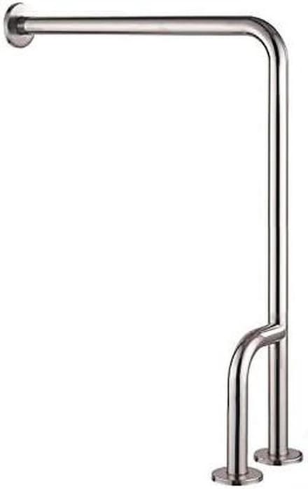 Badkamer Handgreep - Veiligheidsbeugel Douche - Valpreventie Thuis - Antislip RVS - 55x70cm - Zilver