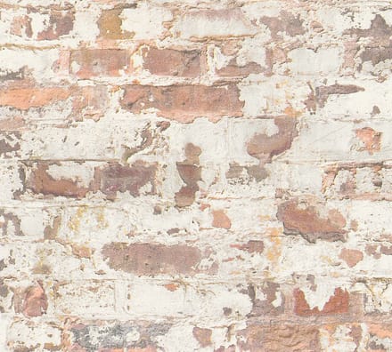 STEEN EN BETONLOOK BEHANG | industrieel - Oranje Wit Rood Grijs - A.S. Création Elements 2