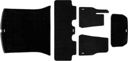 Tesla Model Y Premium Velours Automatten Set Compleet voor Trunk Frunk en Interieur Auto Accessoires Nederland en België