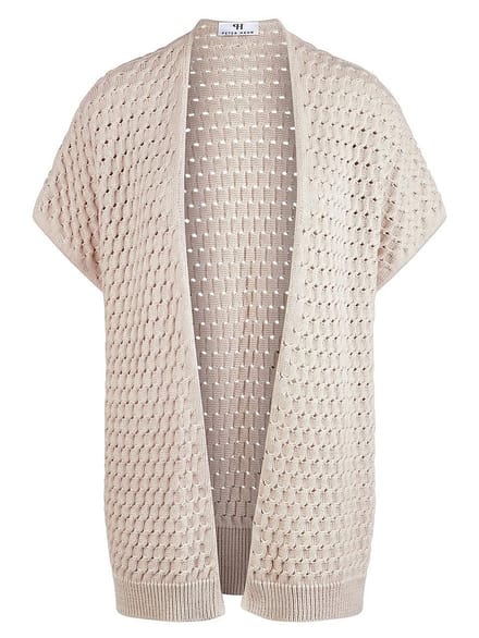Mouwloos vest Van Peter Hahn beige
