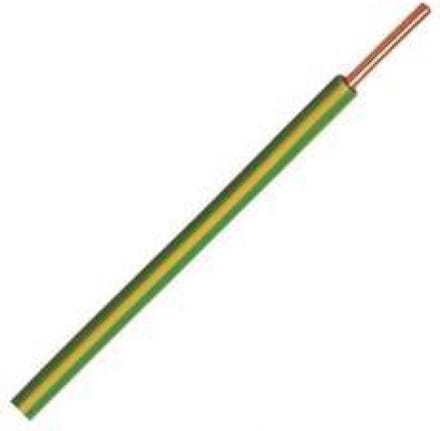 Waskönig+Walter VD draad (H07V-U) 2.5mm² geel/groen Eca - per rol 100 meter (769346)