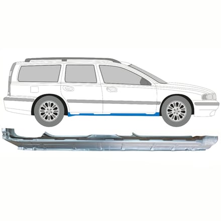 Volledige dorpel voor Volvo S70 V70 2000-2007 / Rechts