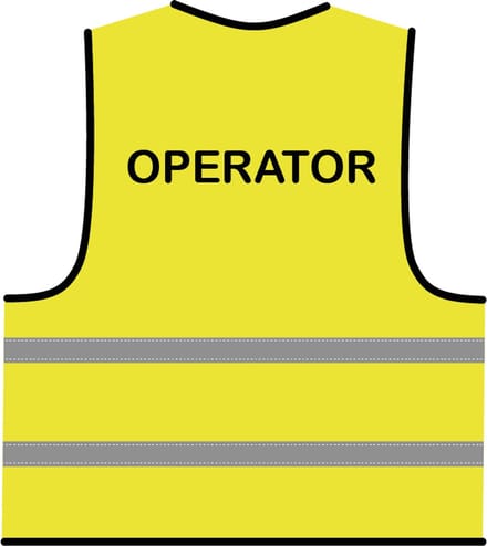 Operator hesje geel