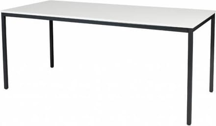 Bureautafel - Domino Basic 180x80 wit - zwart frame
