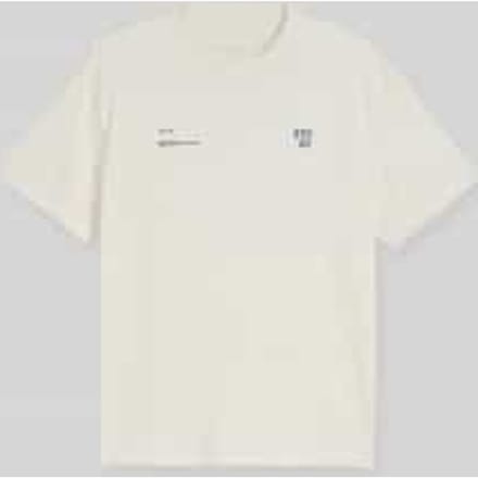 Tom Tailor Denim - Relaxed fit T-shirt met print - Maat M - greyish white