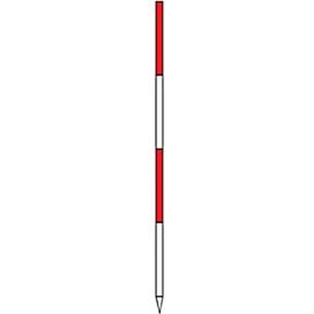 NEDO uitlijnstang 2m STA, insteekbaar, staal, Ø 24 mm, met PVC-coating, met punt