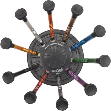 Set van 10 Professionele Horlogemakers Schroevendraaiers - Anodised Aluminium met Draaischijf en Antislipbasis