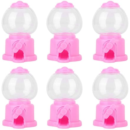 6 Stuks Mini Schattige Vorm Snoep Bewaarbox Kinderen Snoepautomaat Dispenser voor Kind pink