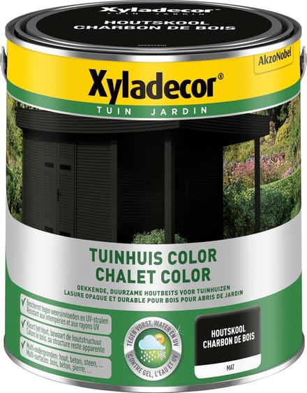 Xyladecor - Tuinhuis Color - Houtskool - 2,5 L