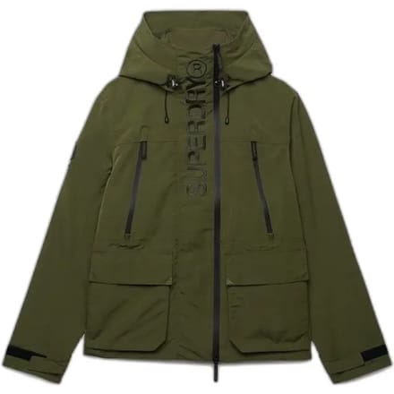 Superdry - Ultimate Geborduurd Windbreaker Jack met Capuchon - Heren