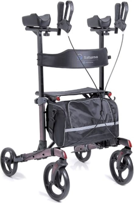 Moretti Onderarm rollator - Lichtgewicht opvouwbaar - Zwart