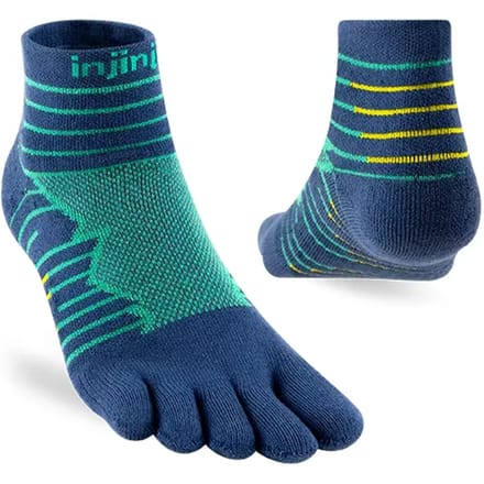 Injinji Teensokken Ultra Run Mini Crew Coolmax Unisex IS401130 60 Bleu S=37-40