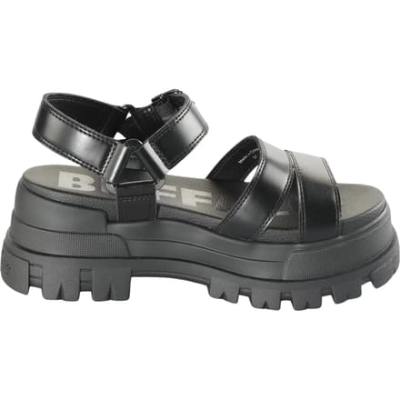 Buffalo ASPHA TS Sandal Sandalen Plat - zwart - Maat 41