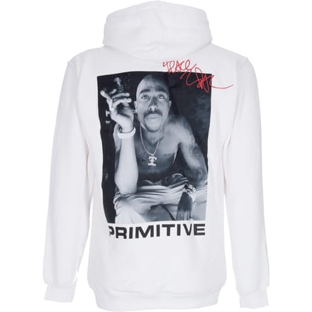Smoke Hood X Tupac witte herenhoodie