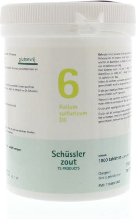 Sch ssler zout Nr. 6 Kalium sulfuricum D6 TS Products