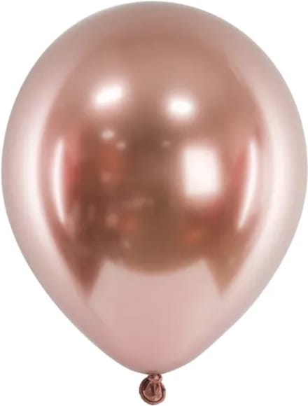 Glossy Rosegold Ballonnen - 46 cm (5 stuks) (Robin)