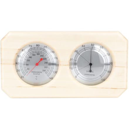 Draagbare 2-in-1 Houten Thermo-hygrometer Thermometer Hygrometer Stoomsauna Ruimte Accessoires gray
