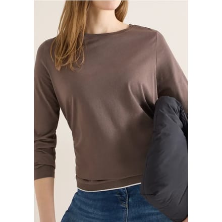 Shirt in effen kleur