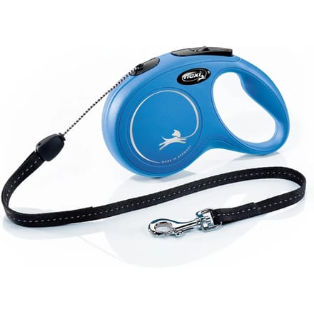 Flexi New Classic Koord - Hondenriem - Blauw - S - 8 m - (<12 kg)