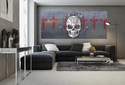 Alchemy Skull Death Metal Photo Wallcovering