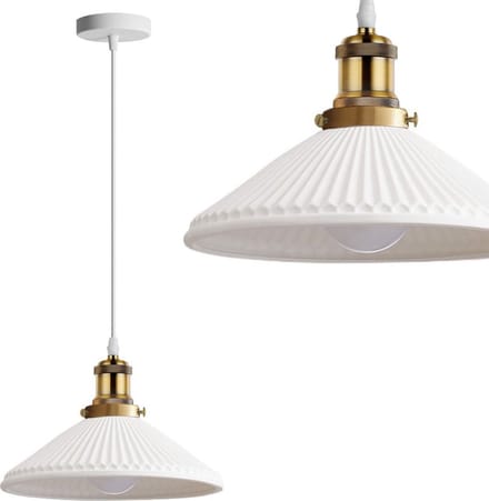 Toolight App1172-1Cp Hanglamp Wit 23X23X9Cm