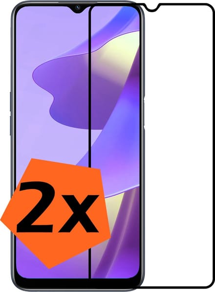 Screenprotector - 2 Stuks - Geschikt voor OPPO A16s - Full Cover - Gehard Glas - Beschermglas - Tempered Glass - Screen Protector