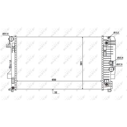 Radiator, motorkoeling NRF 58440