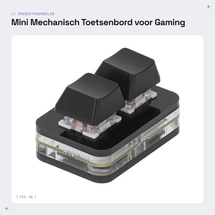 Dailygoods - Mini Mechanisch Toetsenbord voor Gaming met Macro's