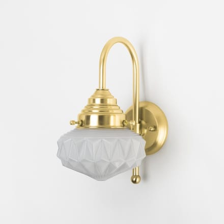 Wandlamp Eternal Star Meander Messing - Art Deco Trade