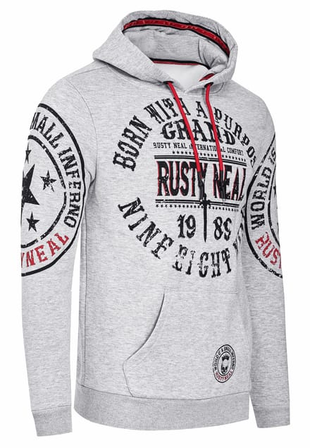 Streetwear trui met capuchon en prints