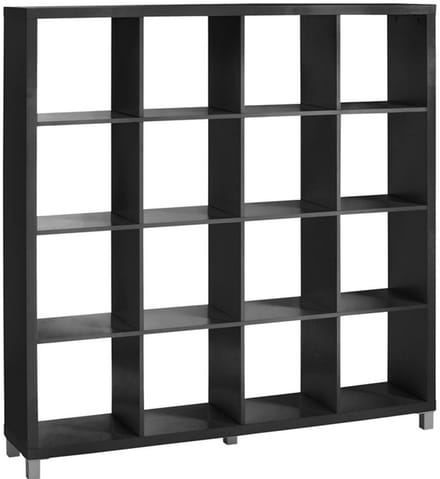 Kiwi-Boekenkast - 16 Kubussen - Zwart