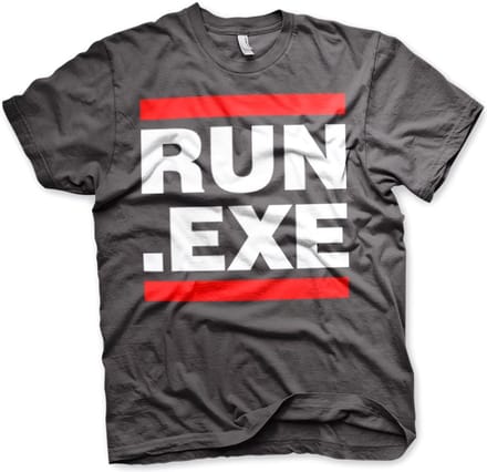 Hybris Run .EXE T-shirt donkergrijs