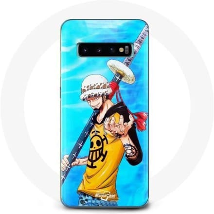 Coque pour Samsung Galaxy S10 Plus One Piece Manga Trafalgar Law epée