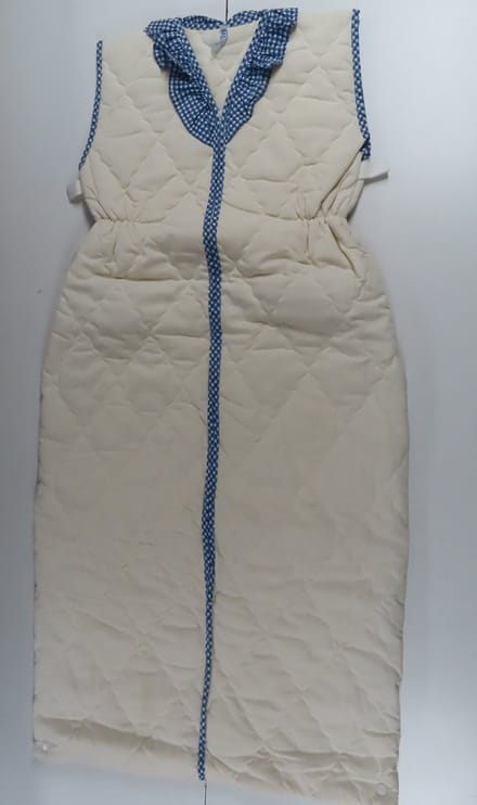Slaapzak - 90/110 cm - Mouwloos - Ecru , blauw