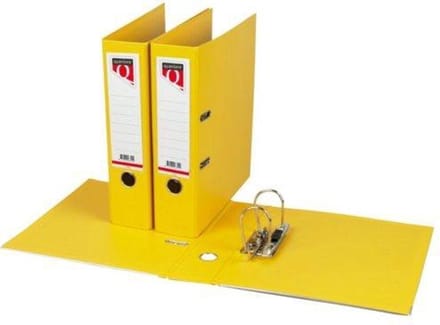 ORDNER QUANTORE A4 80MM PP GEEL - 10 STUKS