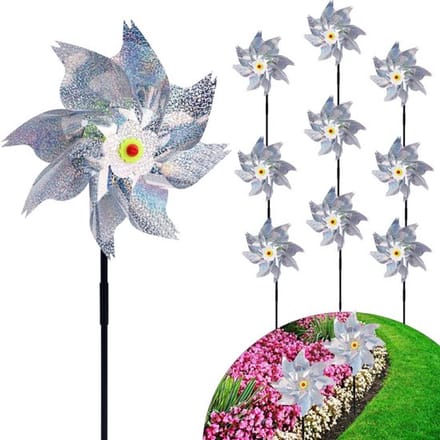 Ronte - Reflecterende Windmolentjes 10 Stuks voor Vogelafweer in Tuin, Terras en Boerderij