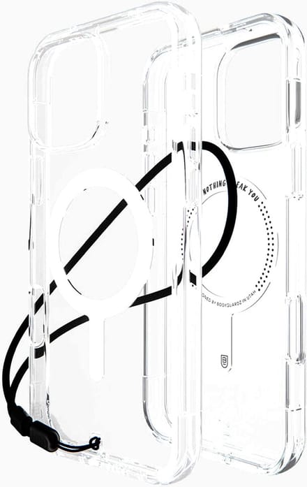 BodyGuardz Carve Backcover MagSafe voor de iPhone 16 Pro Max - Transparant