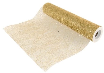 Rol Tafelloper Goud Glitter (500x30cm)